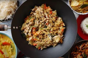 Chinese food set asian style food concept composit
